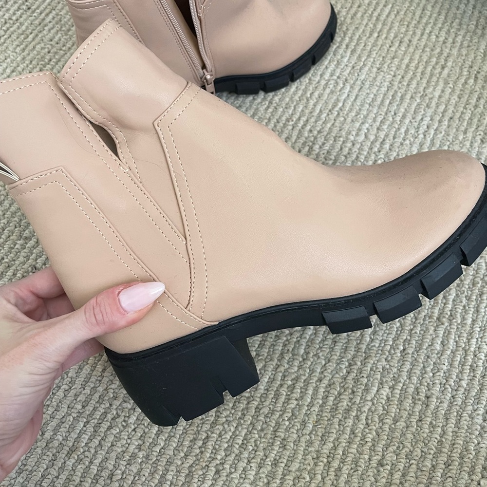 LEATHER COMBAT BOOTS